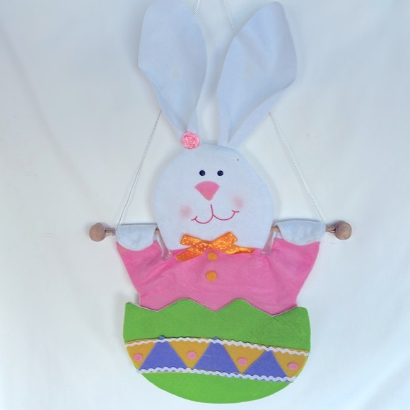 NEW Set Of 9 Very Cute Easter Bunny Hanging Decoration - Picture 5 of 8